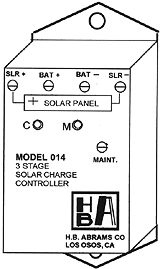 THREE STAGE BATTERY CHARGE CONTROLLER FOR 100 WATT SOLAR PANELS